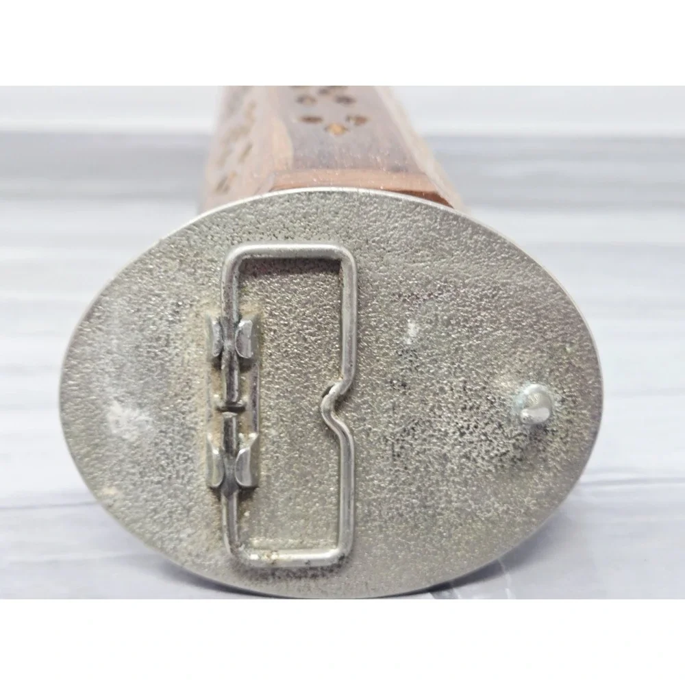 Vintage American Eagle Silver Tone Pewter‎ Look Belt Buckle
